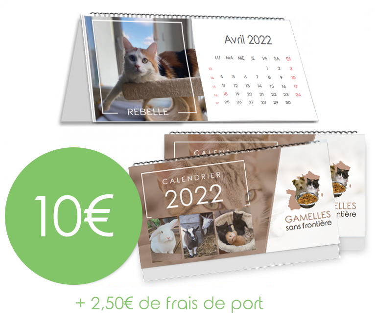 Calendrier protection animale 2022